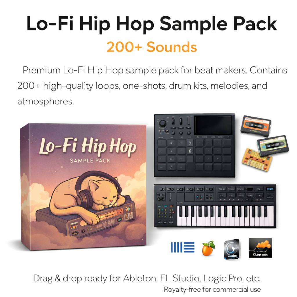 Lo-Fi Hip Hop Sample Pack - 200+ Sounds